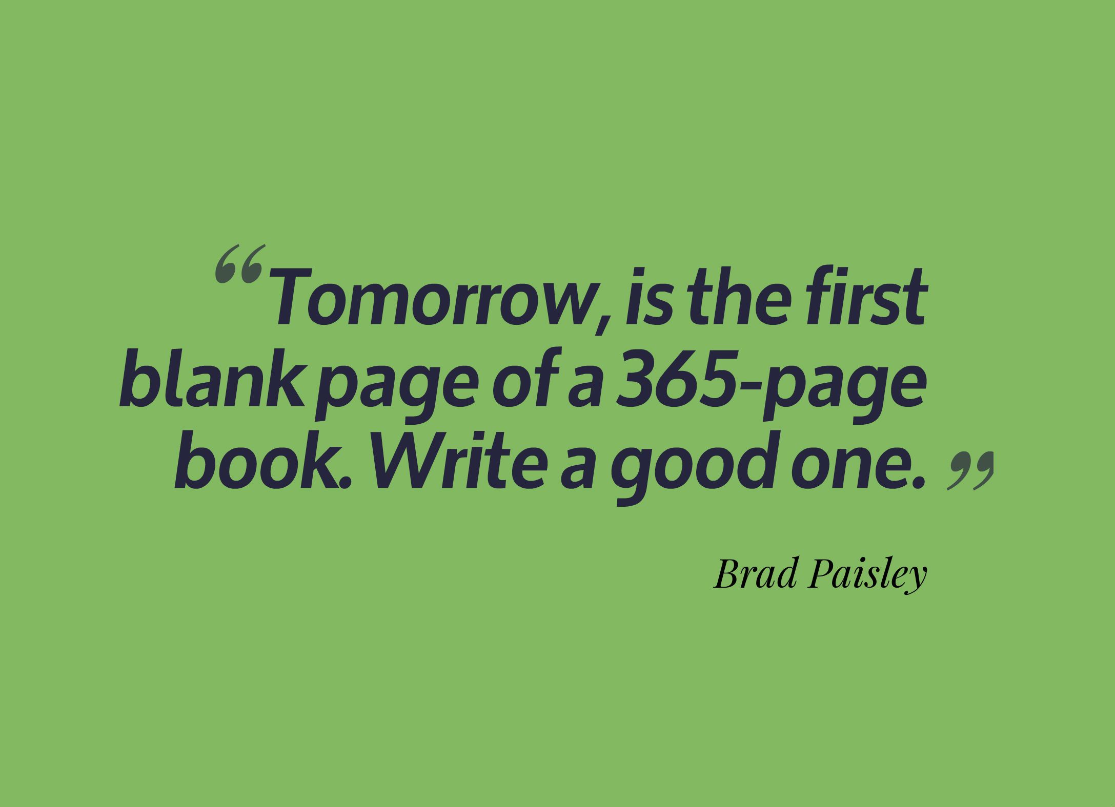 new year blank page